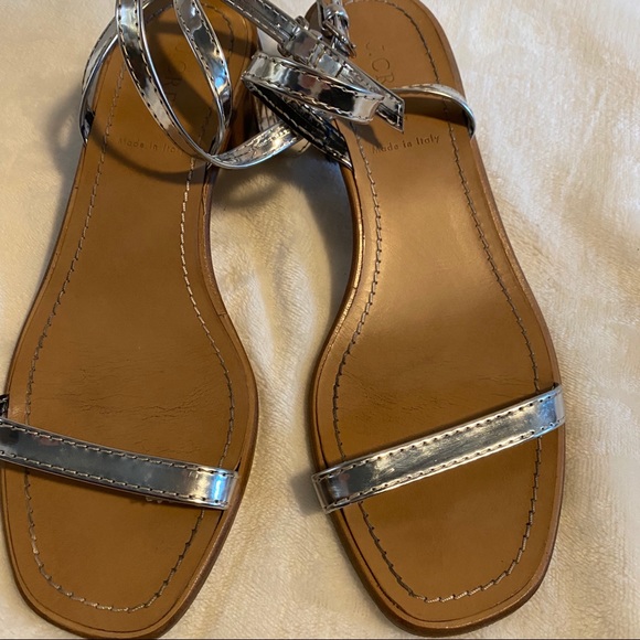 J Crew Cross Ankle Strap Sandals - Picture 3 of 4